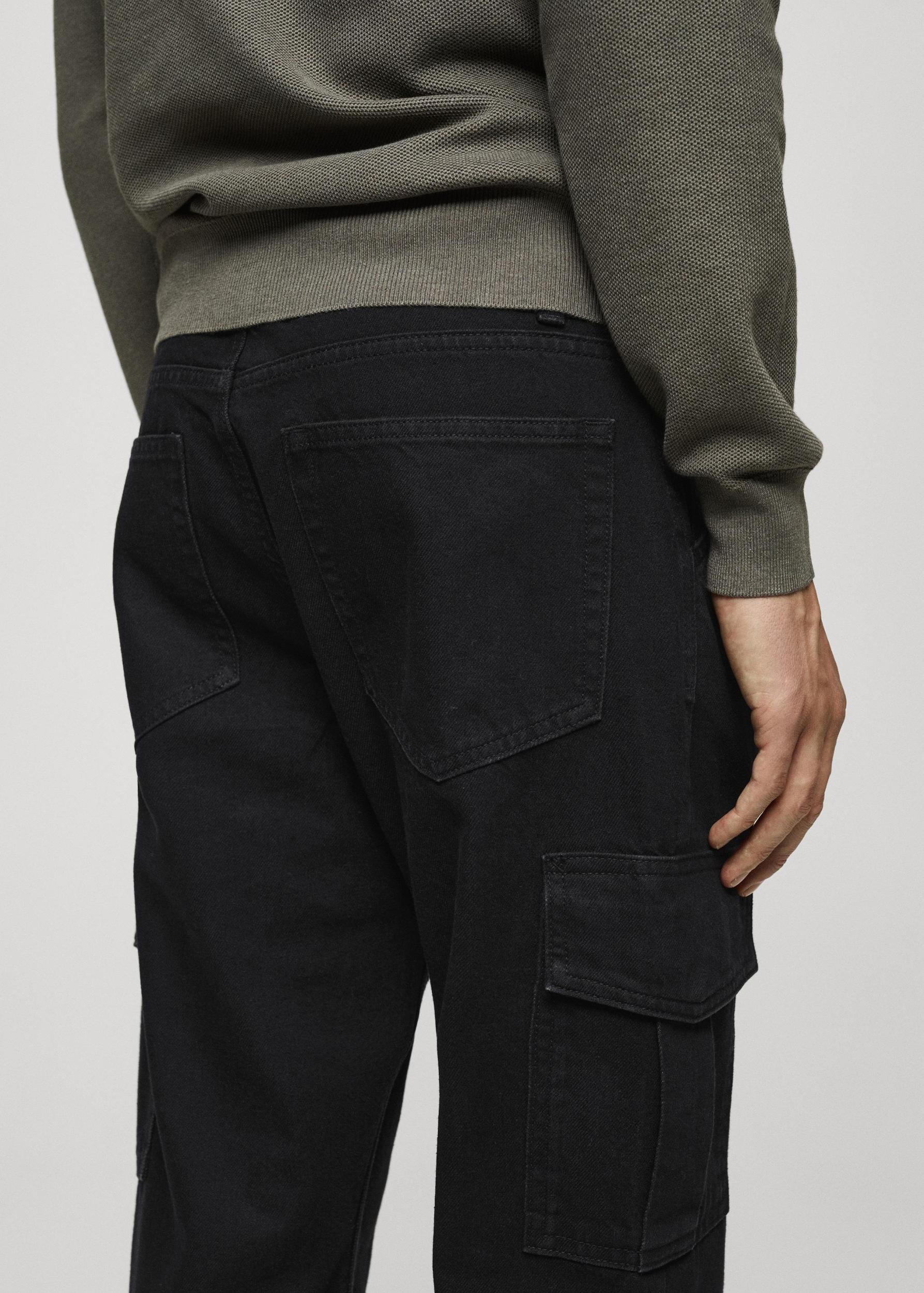 Straight-fit cargo jeans - Men | MANGO USA Product Image