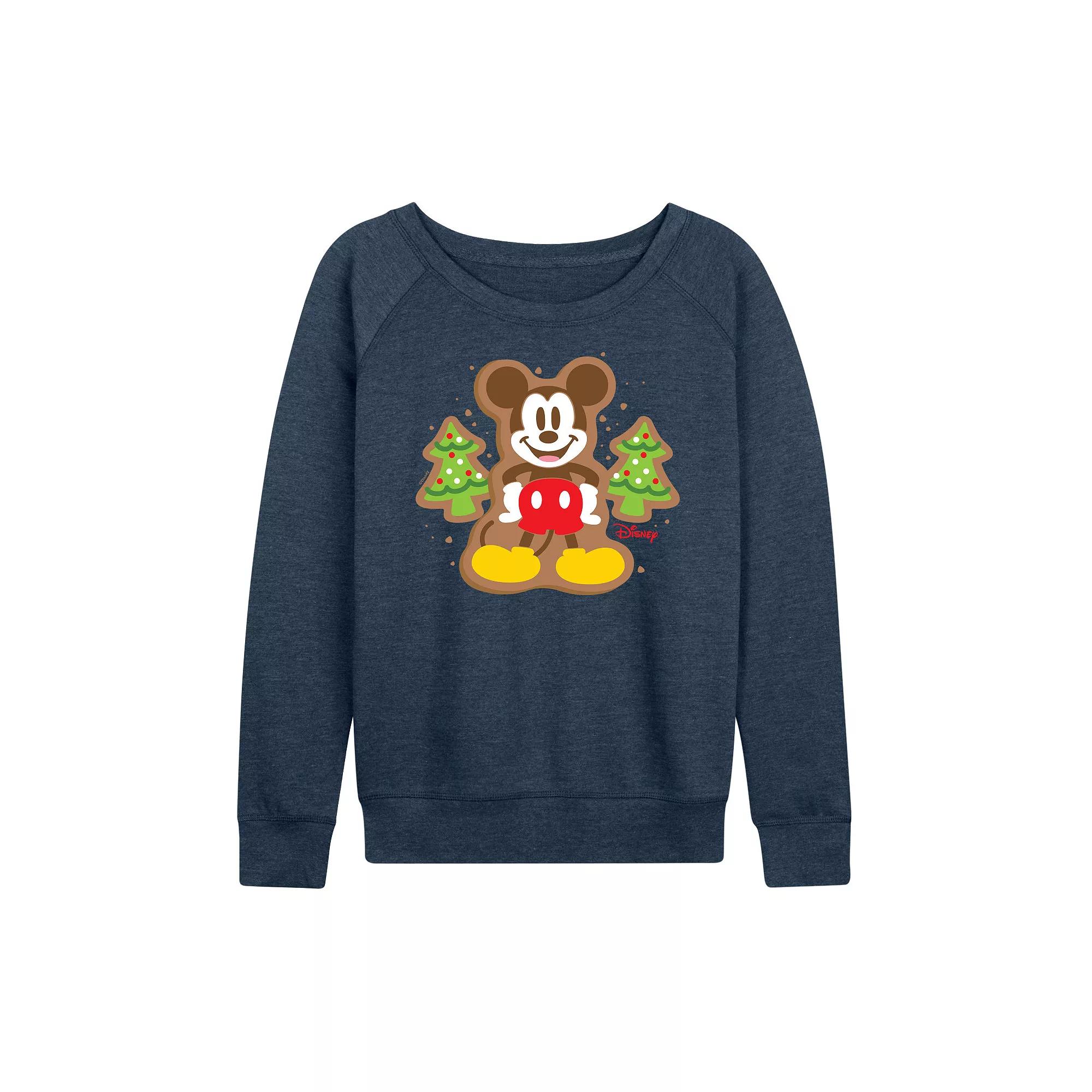 Disney's Mickey Mouse Women's Cookie French Terry Long Sleeve Tee,  Product Image