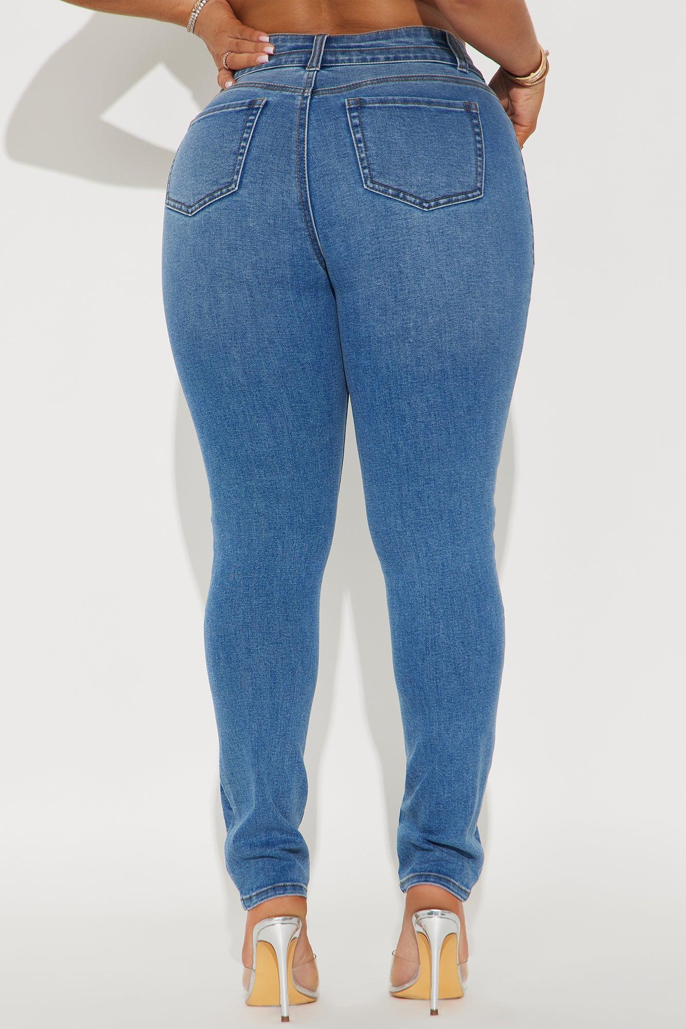 Adenna Stretch Skinny Jeans - Medium Wash Product Image