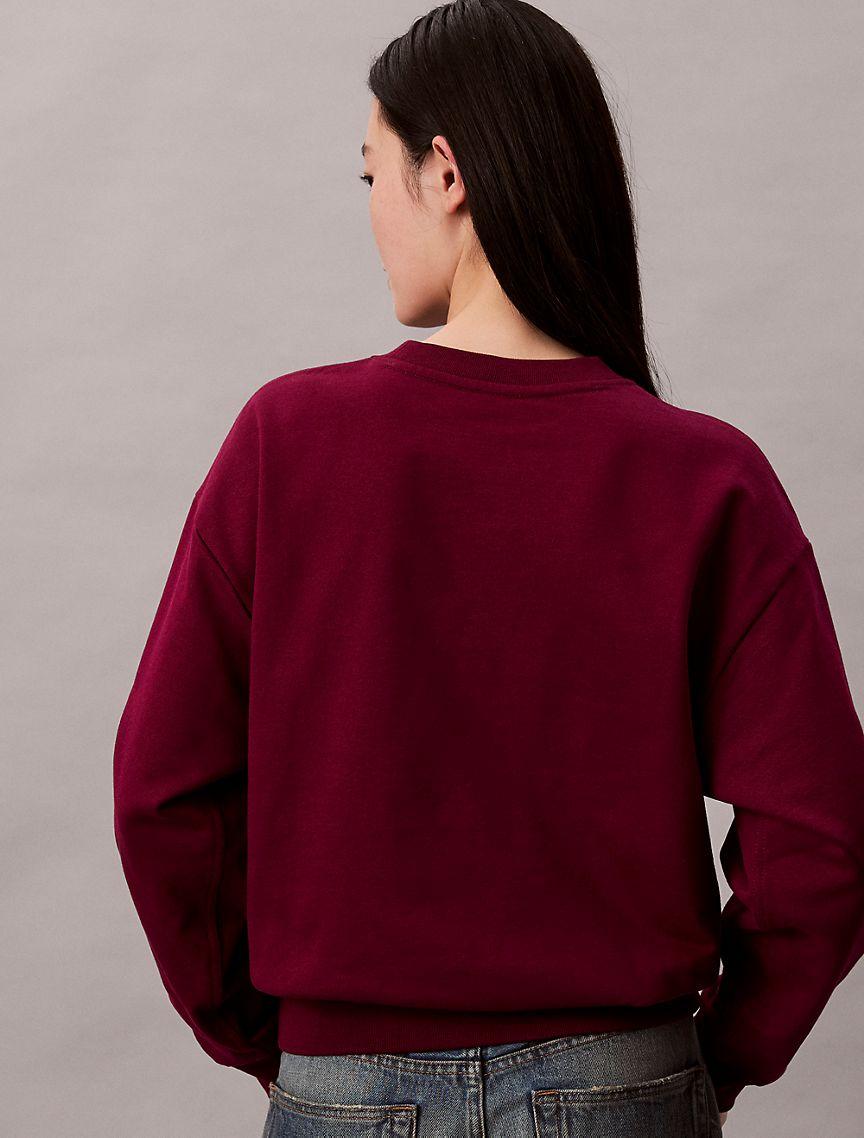 Fleece Foil Monologo Relaxed Sweatshirt Product Image