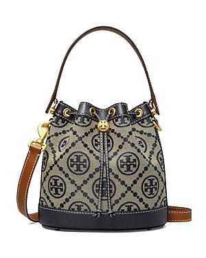 Tory Burch T Monogram Jacquard Bucket Bag Product Image