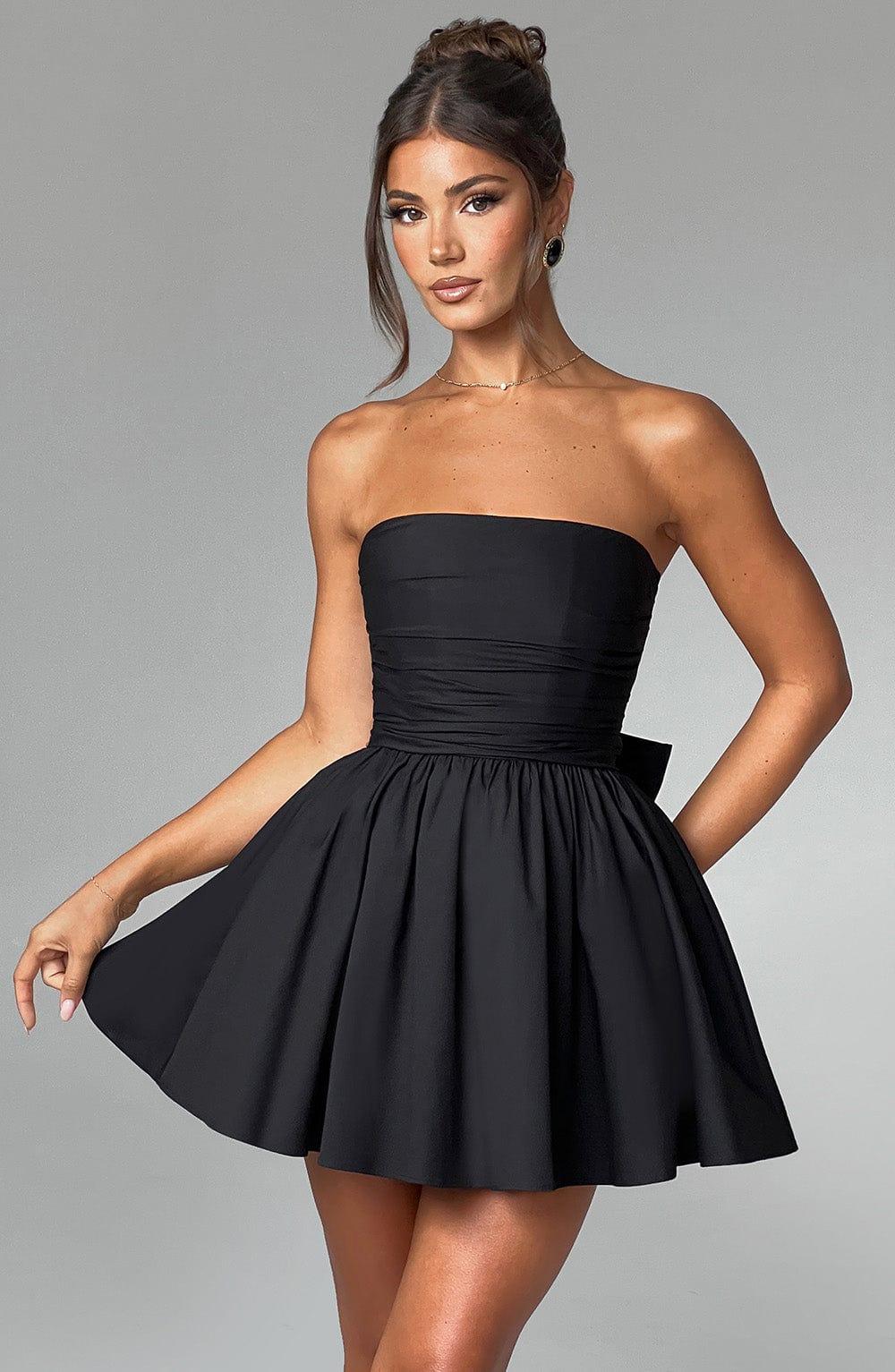 Katrina Mini Dress - Black Product Image