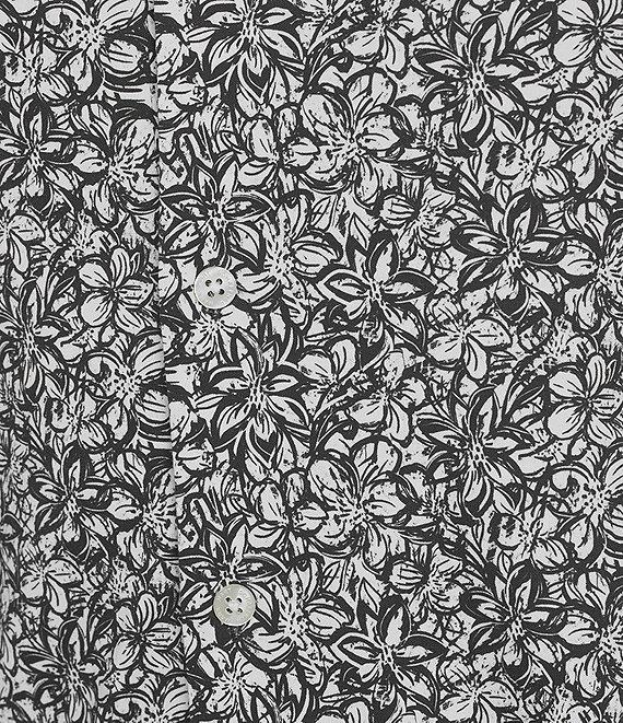 Hart Schaffner Marx The Blueprint Collection Short Sleeve Sketch Floral Print Shirt Product Image