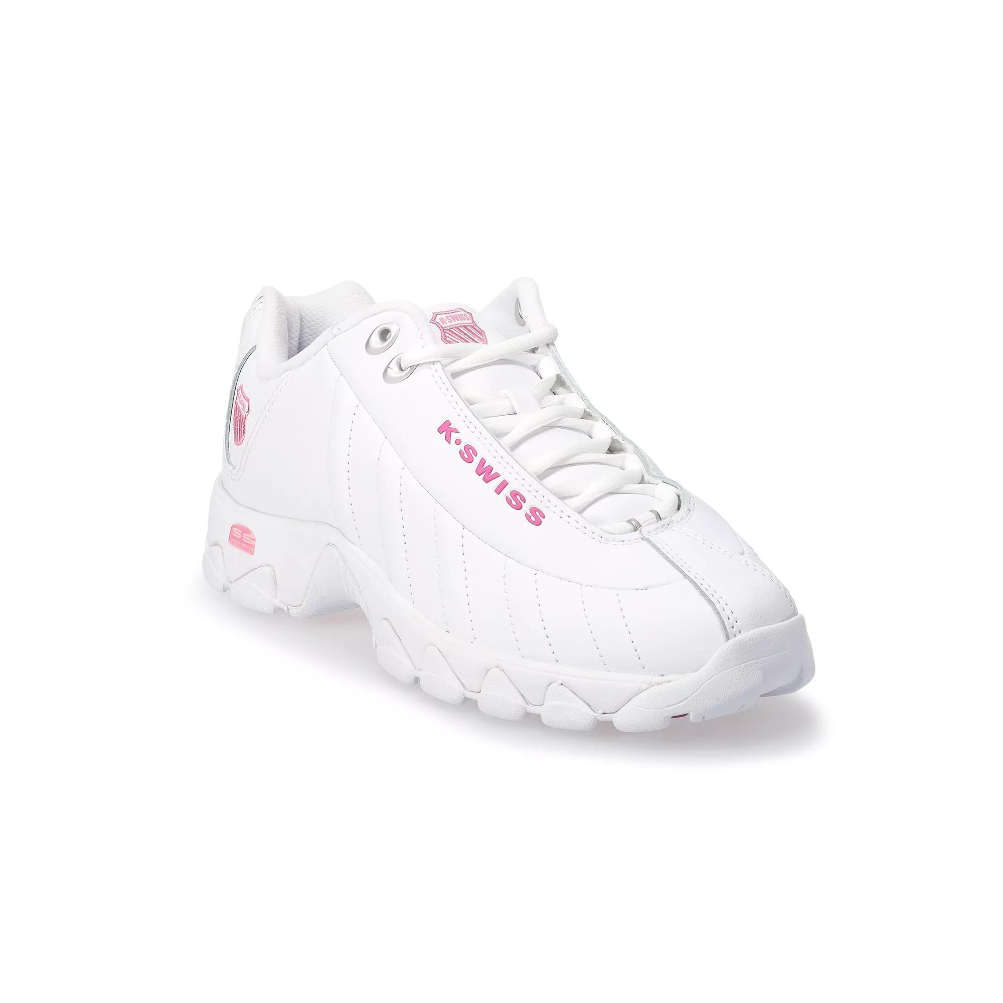 K-Swiss® ST329 CMF Women's Sneakers, Size: 8.5, White Shocking Pink Product Image