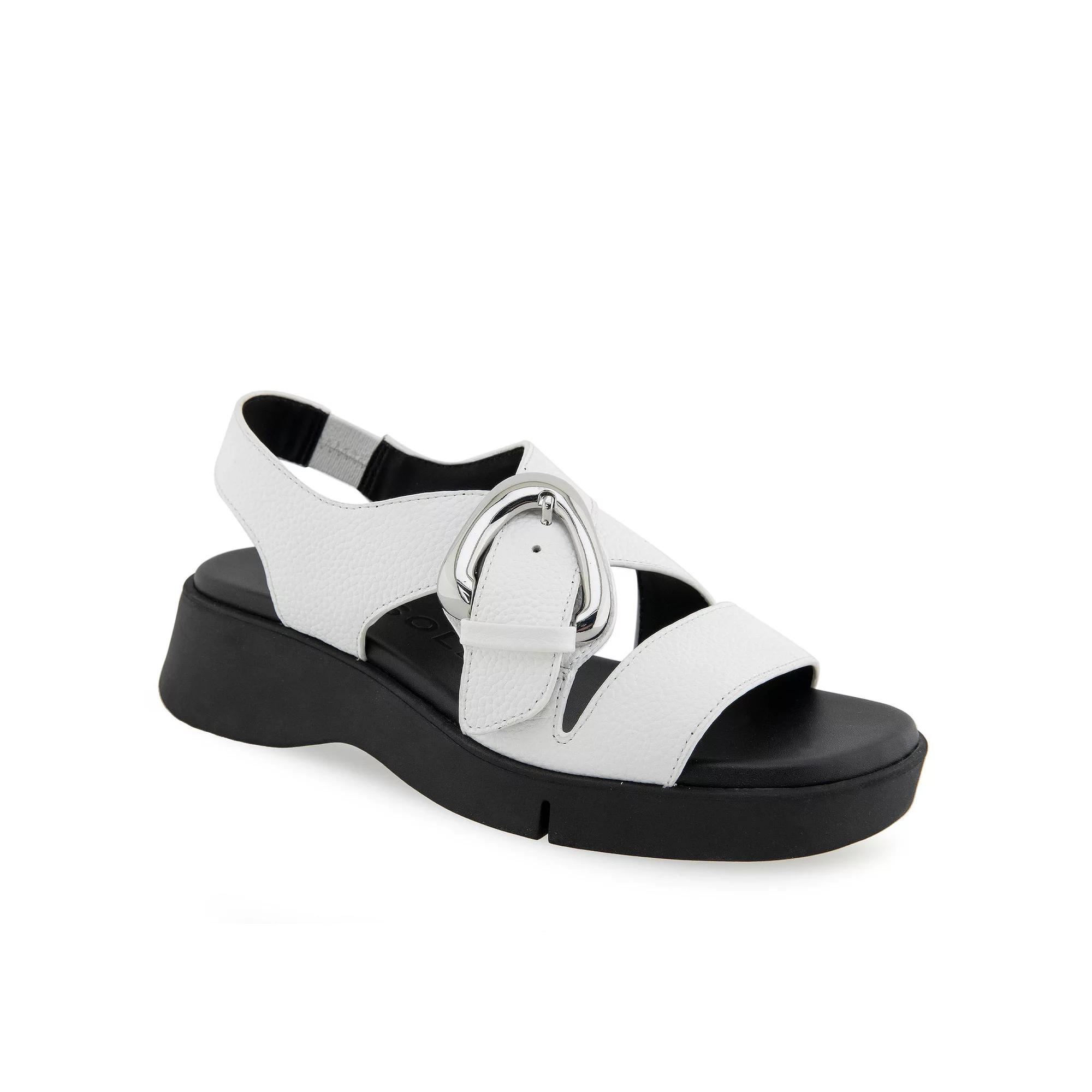 Aerosoles Fez Women's Elastic Platform Sandals, Size: 8.5 Medium, Bright White Product Image