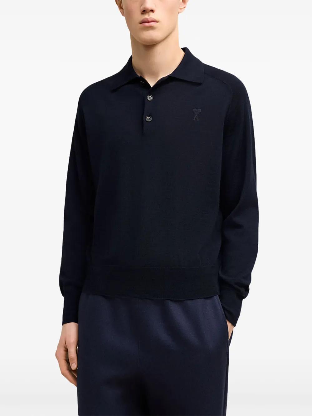 Ami de Coeur wool polo shirt Product Image
