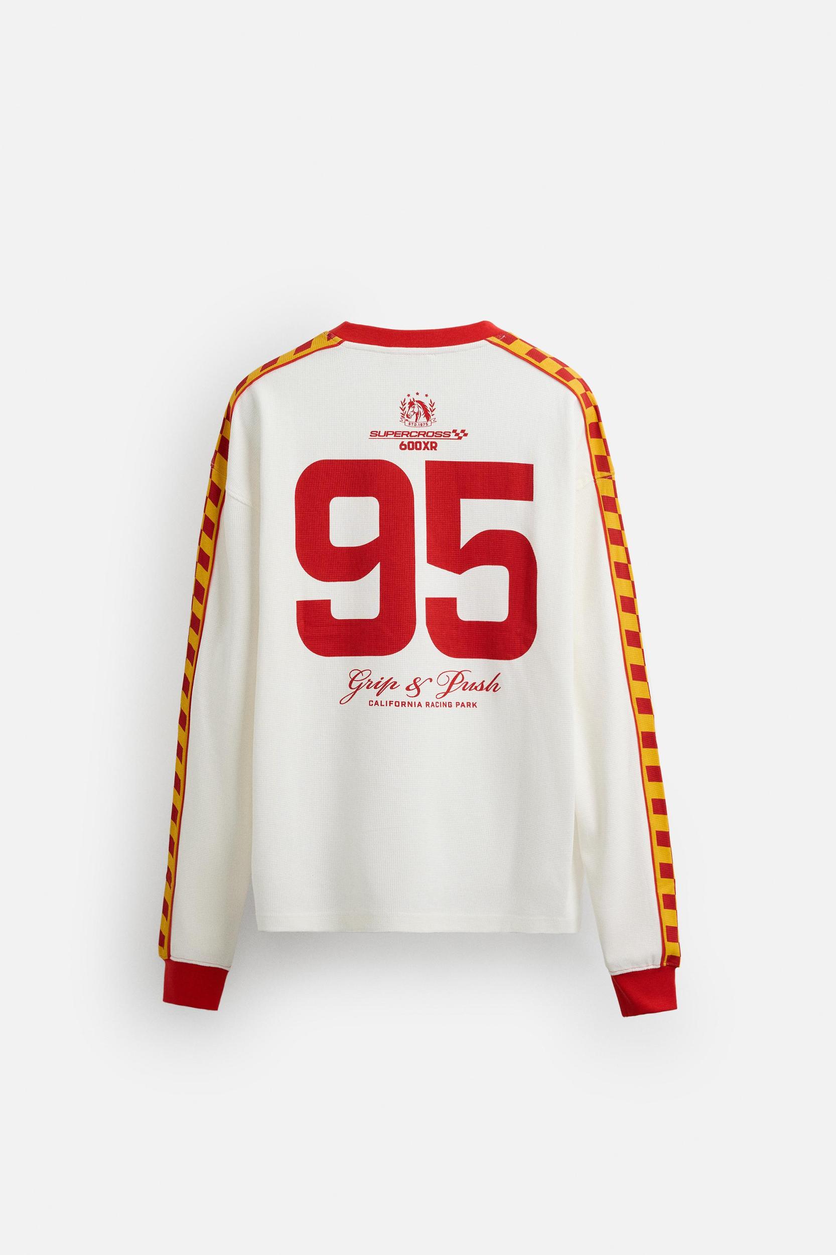 RACING PRINT STRUCTURE SWEATSHIRT Product Image