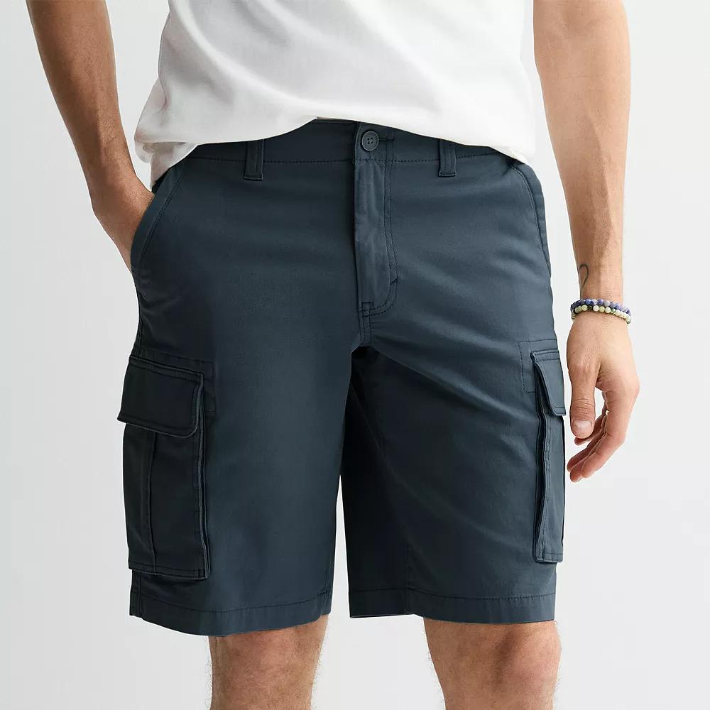 Men's Sonoma Goods For Life® 12-in. Flexwear Everyday Cargo Shorts, Size: 28 12 IN, Cool Creek Product Image