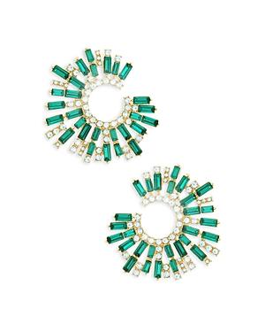 Ettika Open Circle Stardust Earrings in 18K Gold Plate Product Image