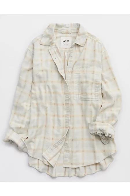Aerie Anytime Fave Flannel Button Down Shirt Women's Product Image