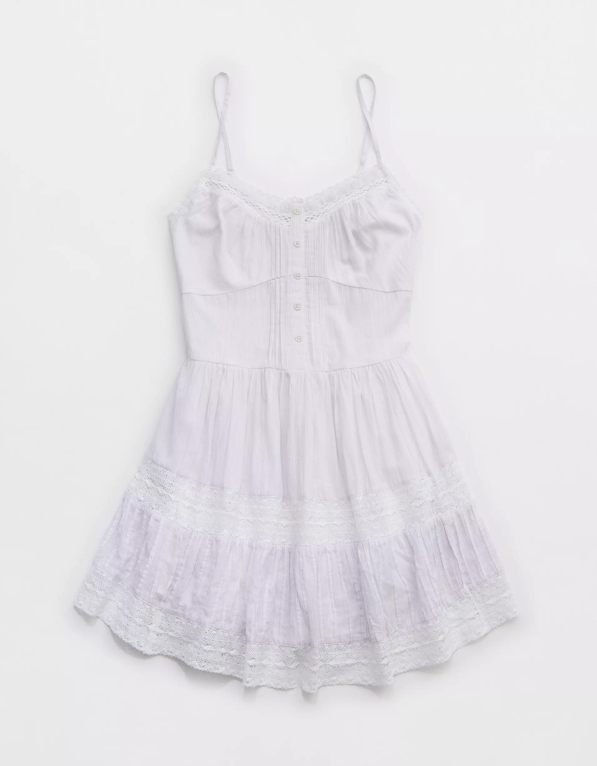 Aerie Button Up Mini Dress Product Image