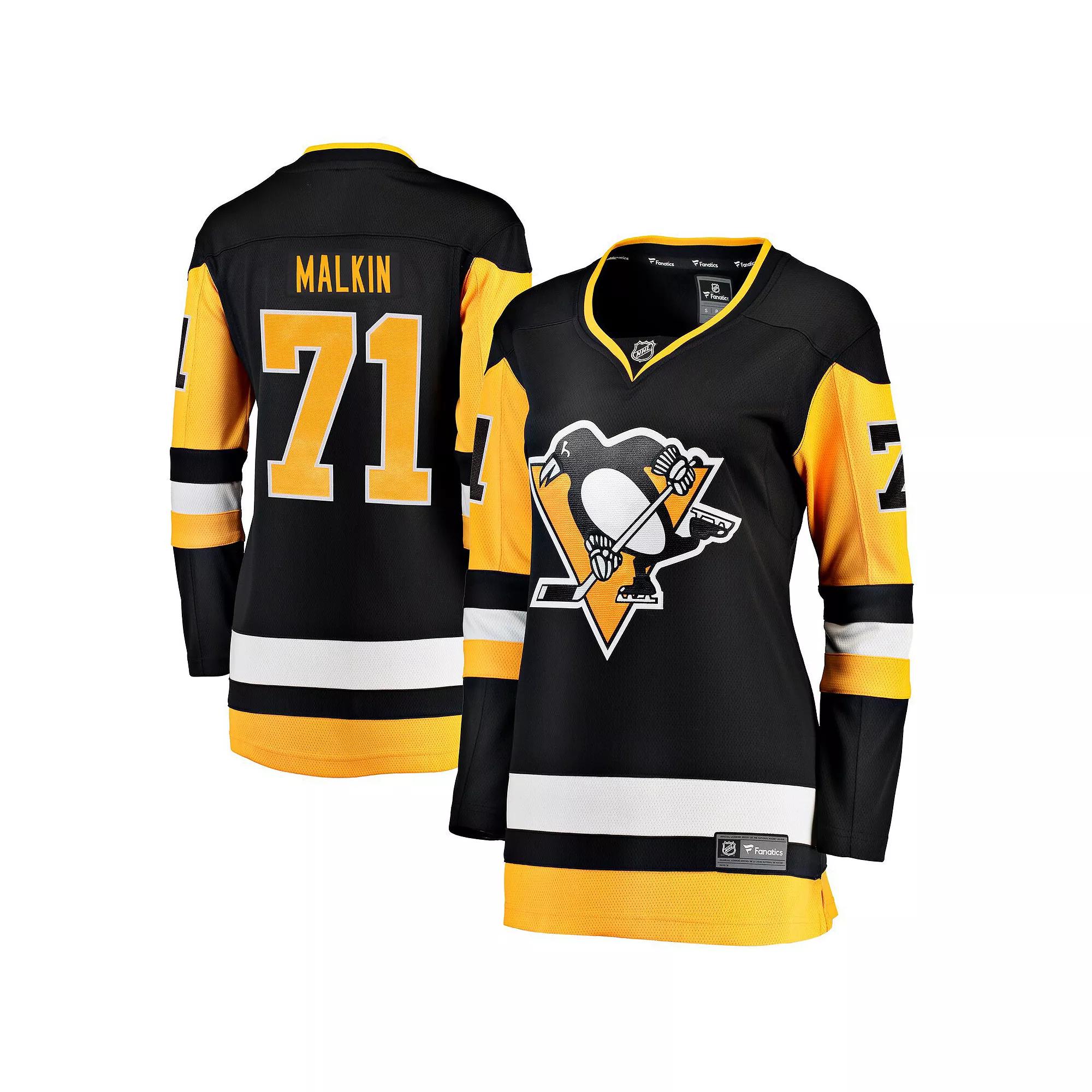 Women's Fanatics Evgeni Malkin Black Pittsburgh Penguins Home Breakaway Player Jersey,  Product Image