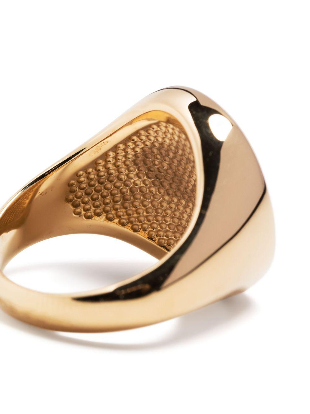 Orb-engraved silver ring Product Image