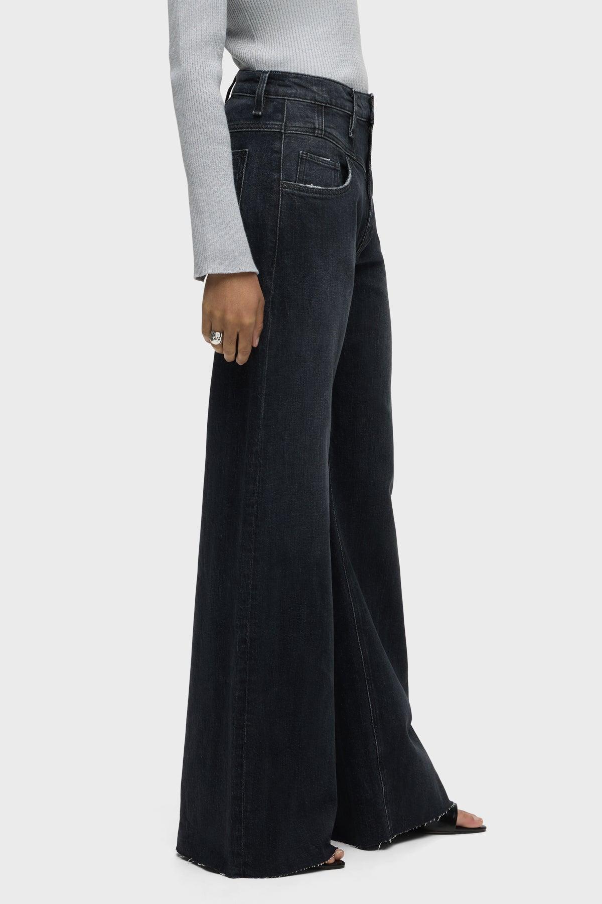 Jodie Seamed Front Yoke Wide Leg Jean Female Product Image