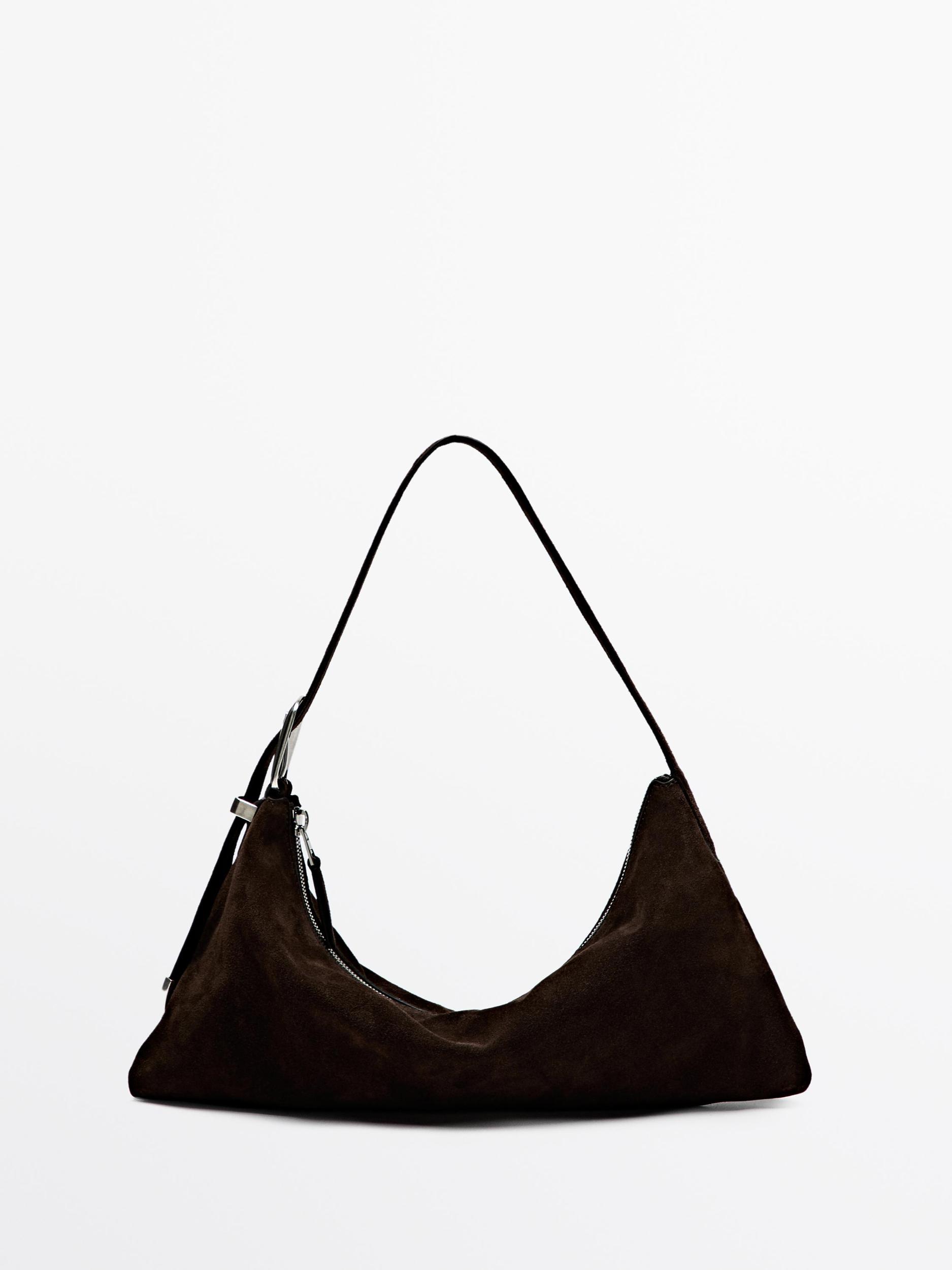 Medium-sized split suede bag Product Image
