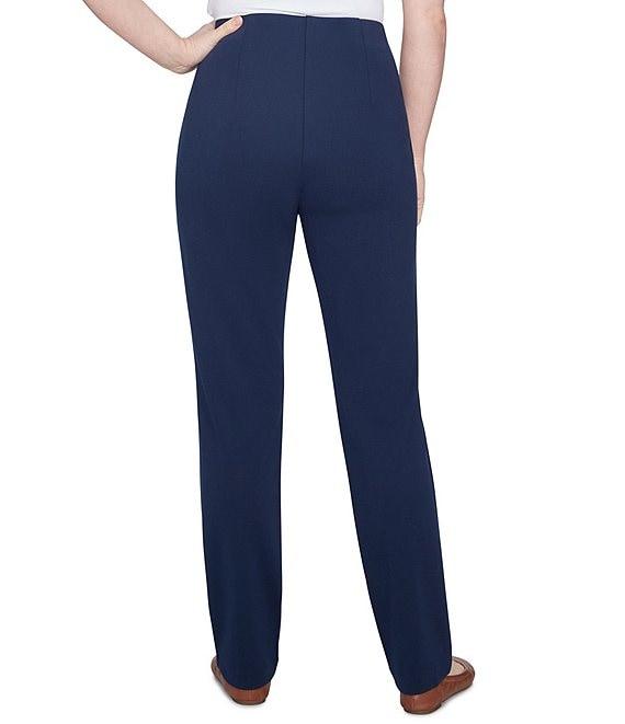 Ruby Rd. Petite Size Ponte Knit Pintuck Pull-On Pants Product Image