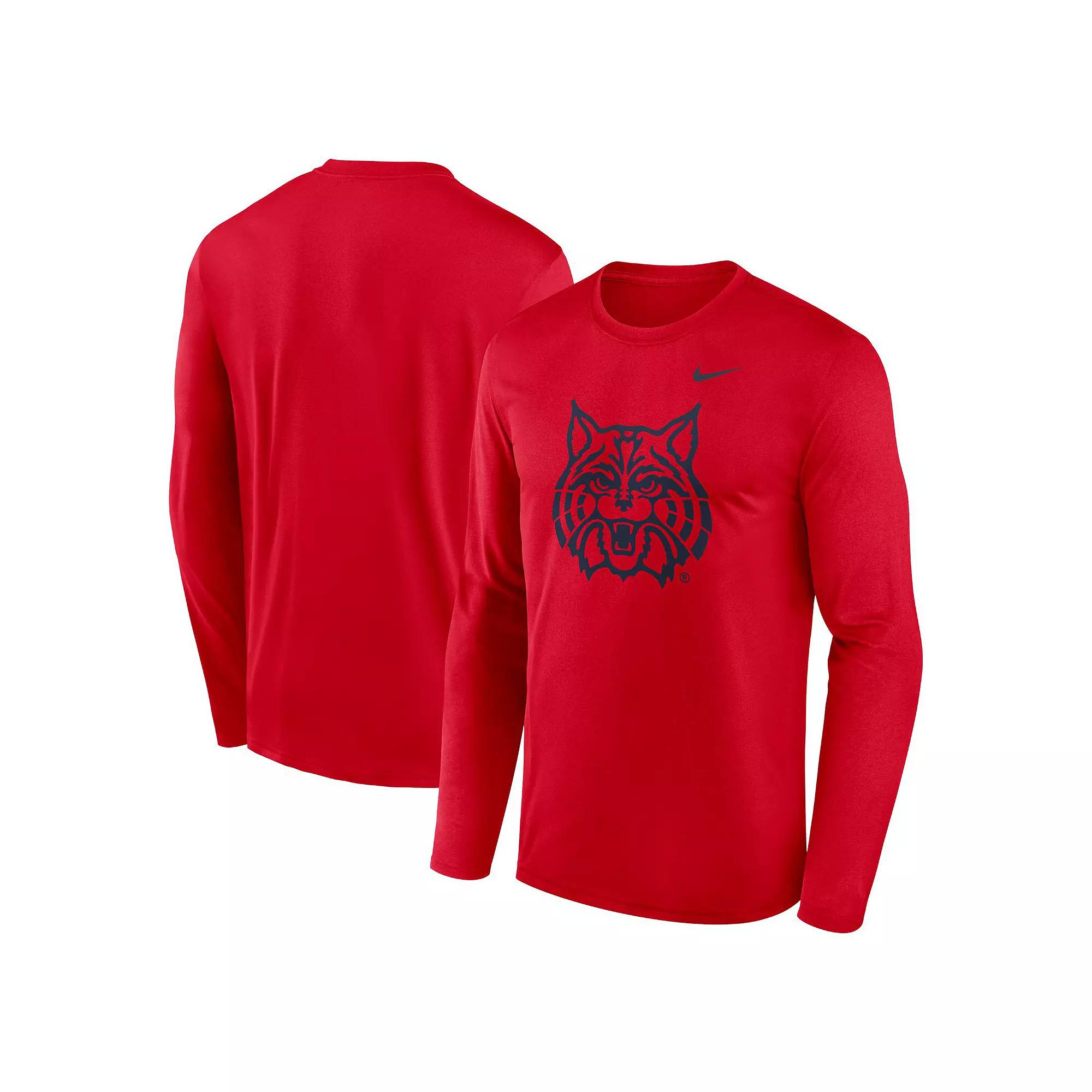 Men's Nike Red Arizona Wildcats Primetime Alternate Logo Legend Long Sleeve T-Shirt,  Product Image
