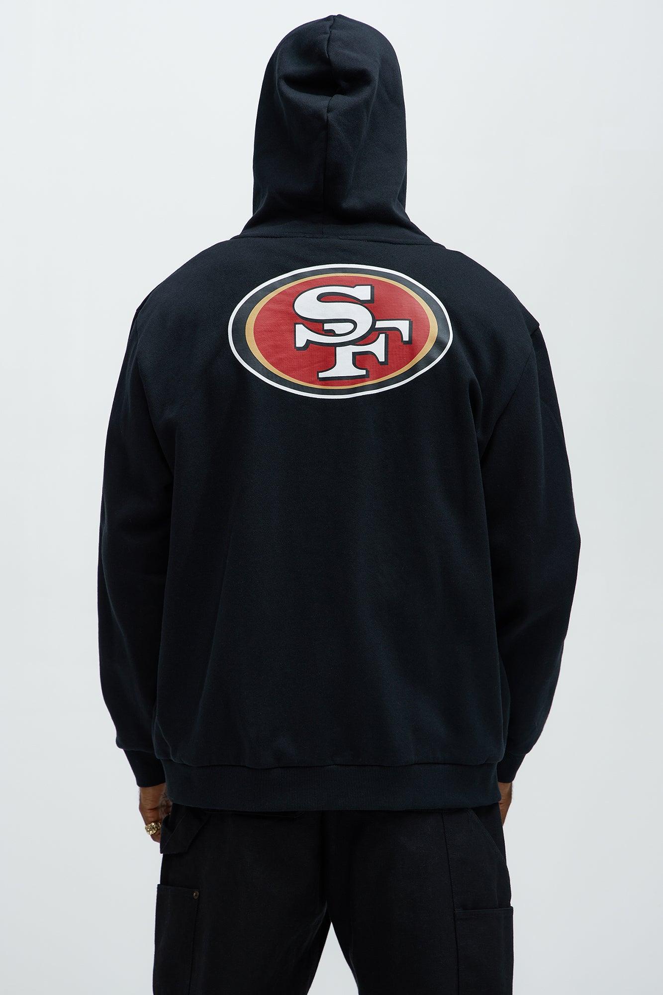 49ers Bold Zipp Hoodie - Black Product Image