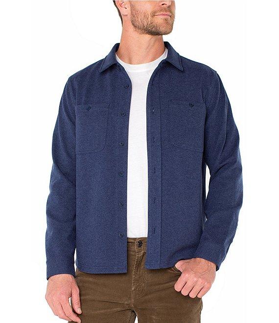 Liverpool Los Angeles Knit Long Sleeve Button-Down Shirt Product Image