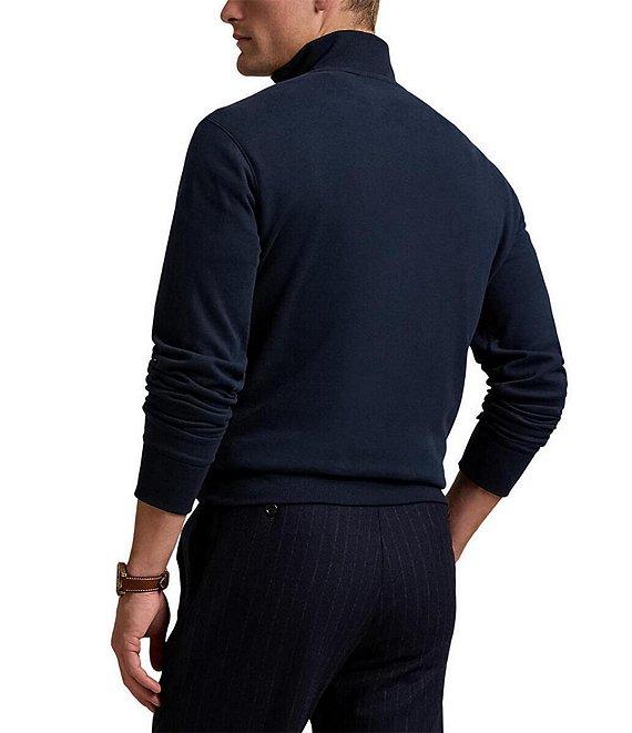 Polo Ralph Lauren Long Sleeve Luxury Jersey Quarter-Zip Pullover Product Image