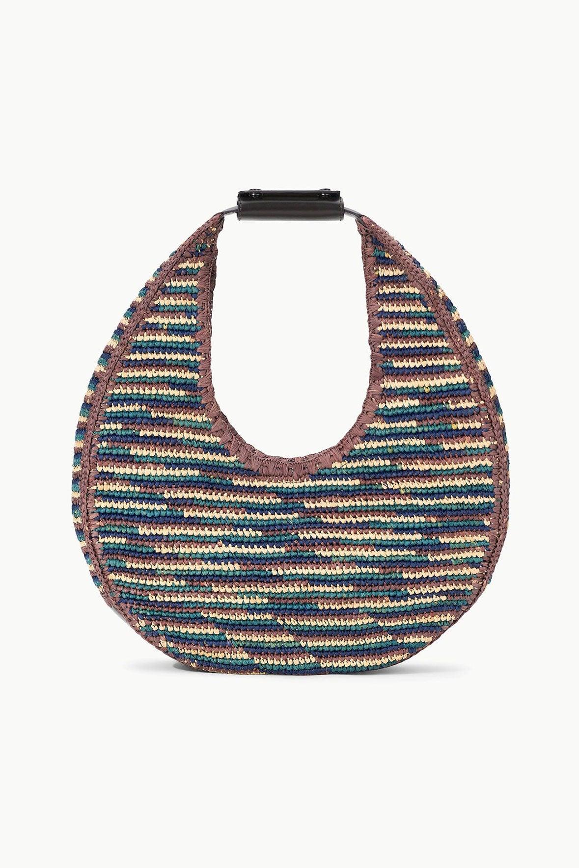 MOON RAFFIA TOTE BAG | MIXED RAFFIA Product Image