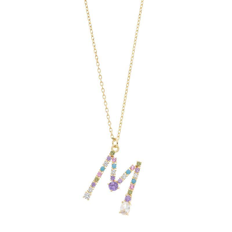 LeRose by Lexi and Rose Sterling Silver Lab-Created Ceylon Blue & White Sapphire Heart Pendant Necklace, Women's,  Product Image