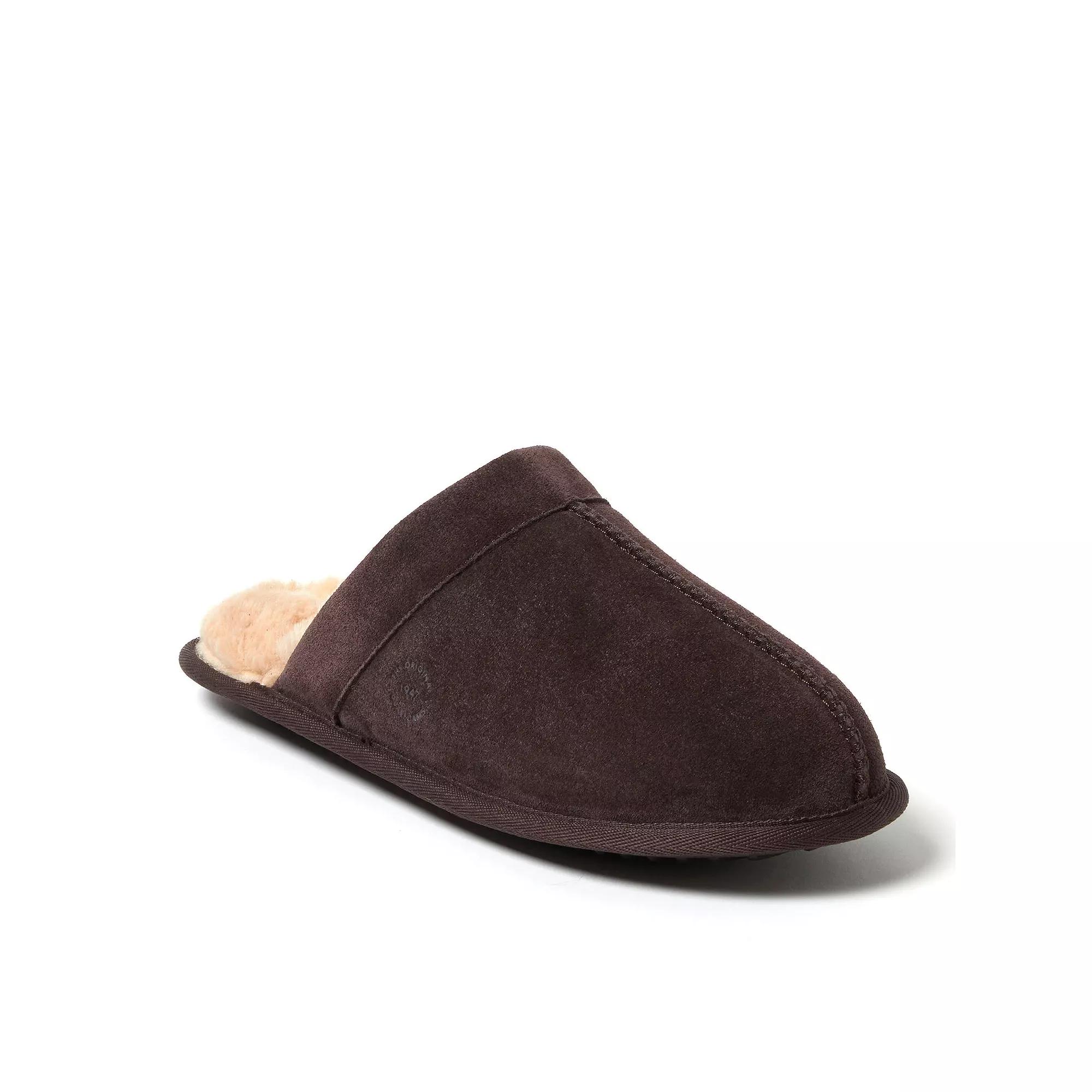 Dearfoams Kirk Men's Suede Scuff Slippers,  Product Image