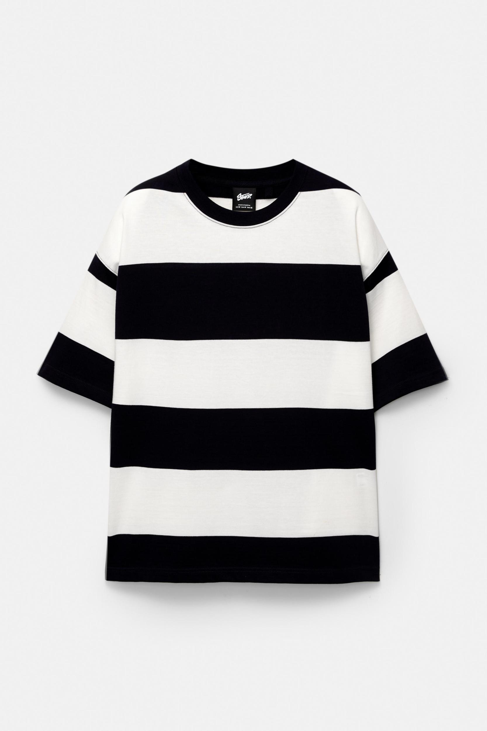 Striped T-shirt with number on the back Product Image