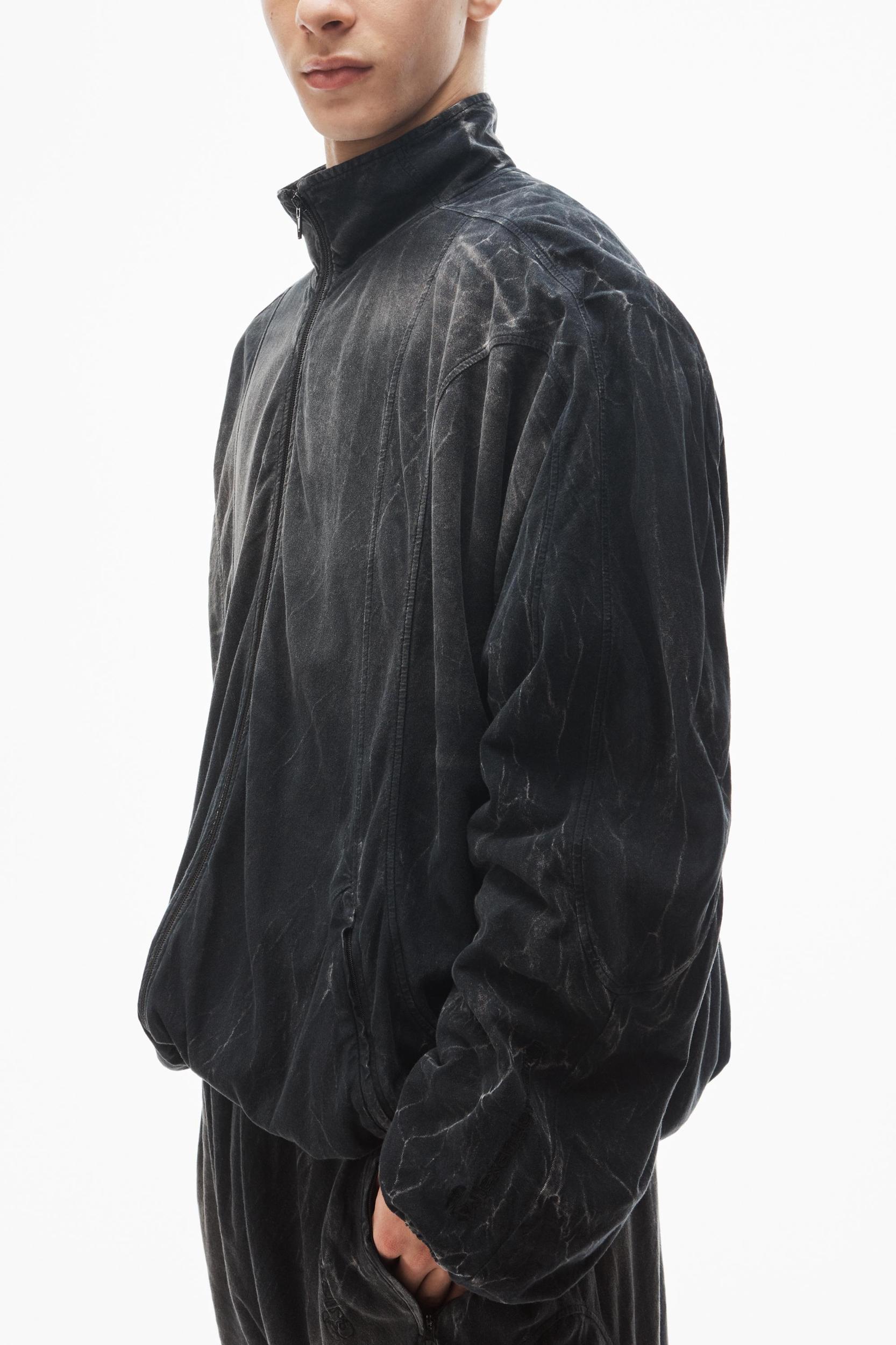 Unisex Creased Print Track Jacket Product Image