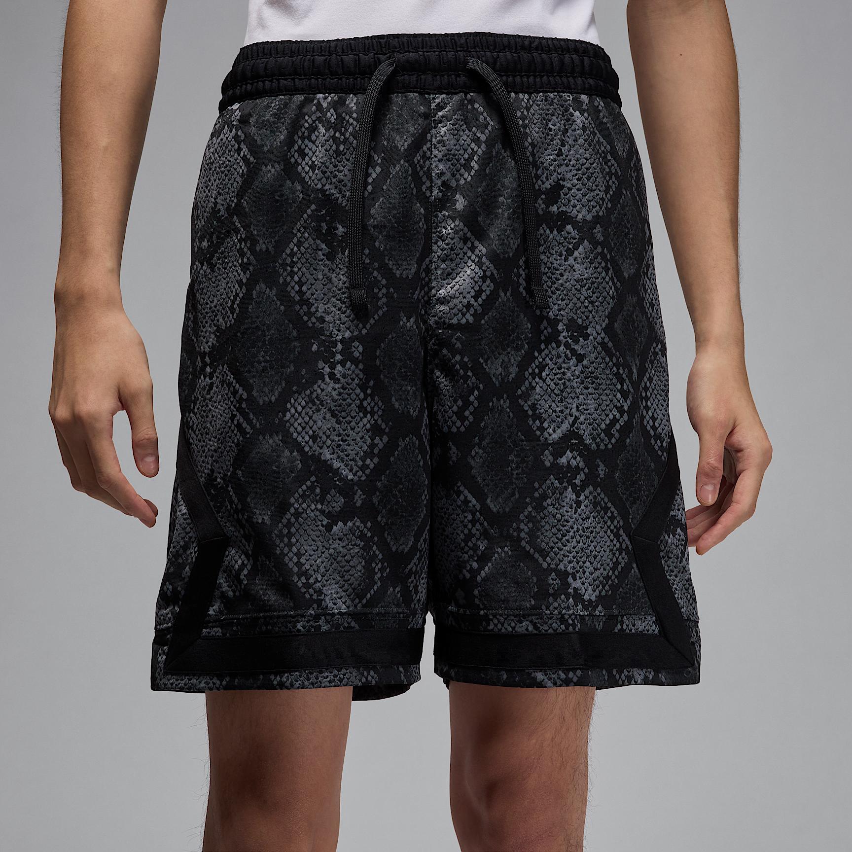 Mens Jordan Sport Dri-FIT Mesh Diamond Shorts | HF9907-010 Product Image