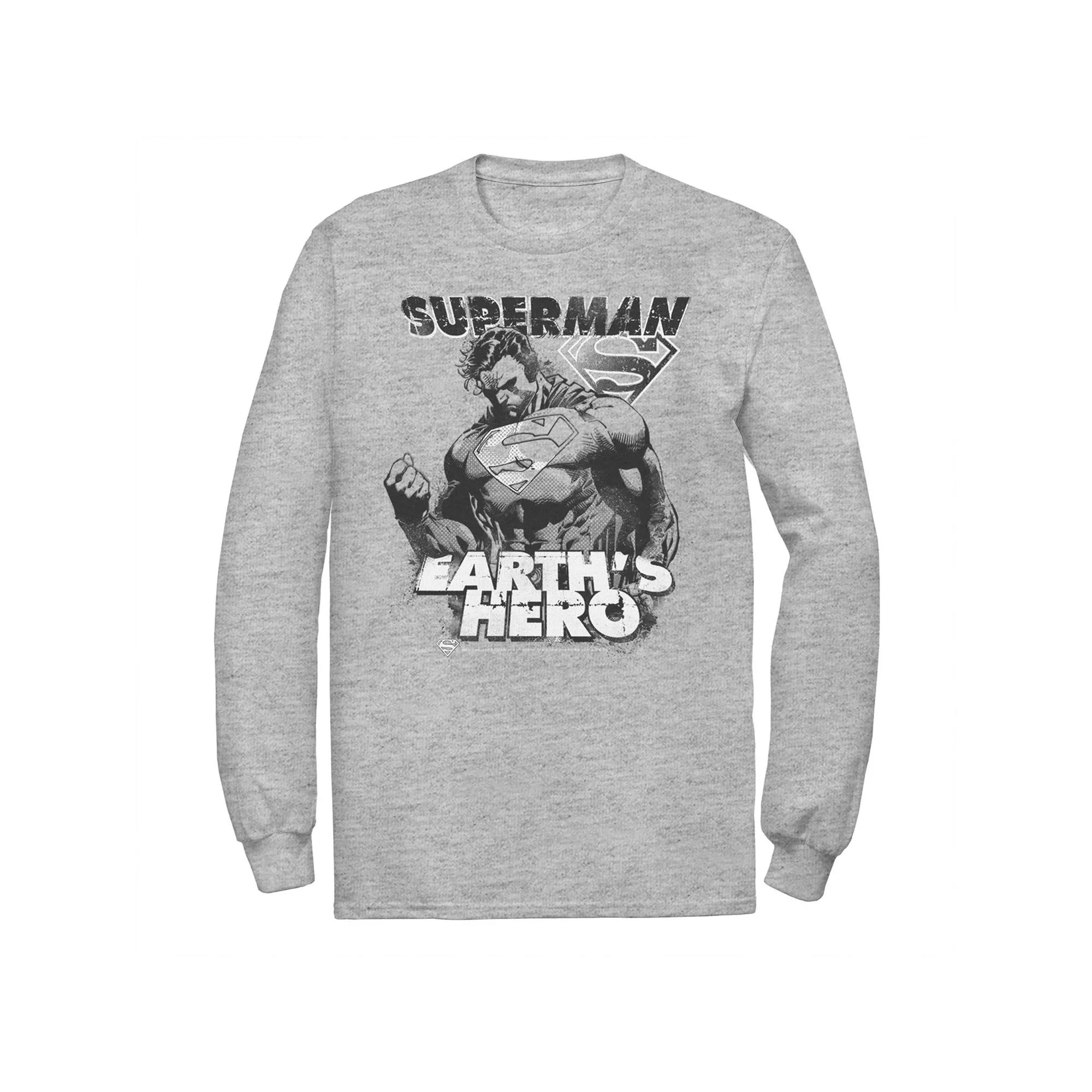 Men's DC Comics Superman Earth's Hero Sketched Poster Tee,  Product Image