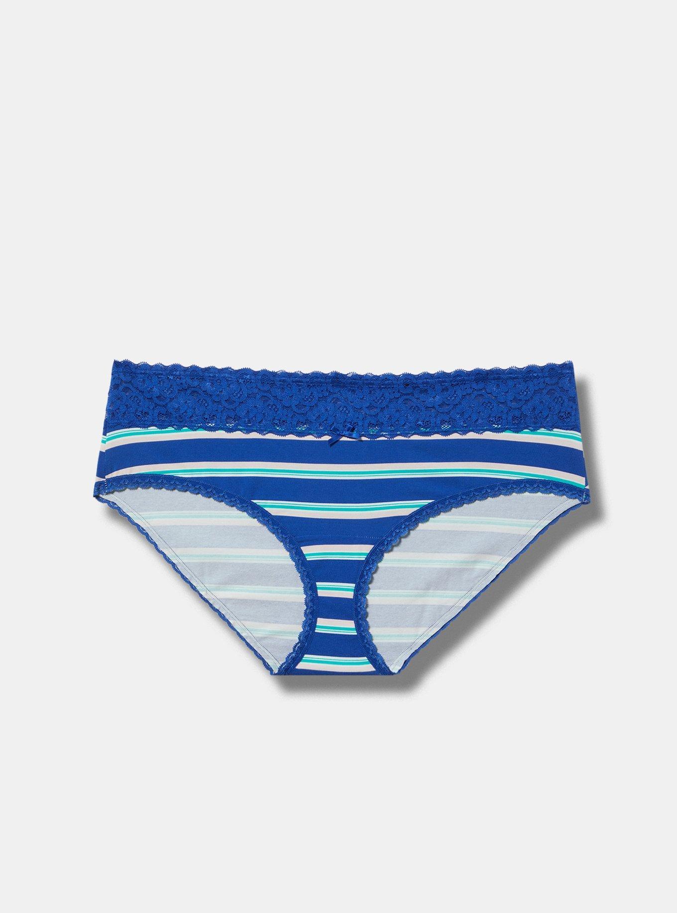 Cotton Mid-Rise Hipster Lace Trim Panty Product Image