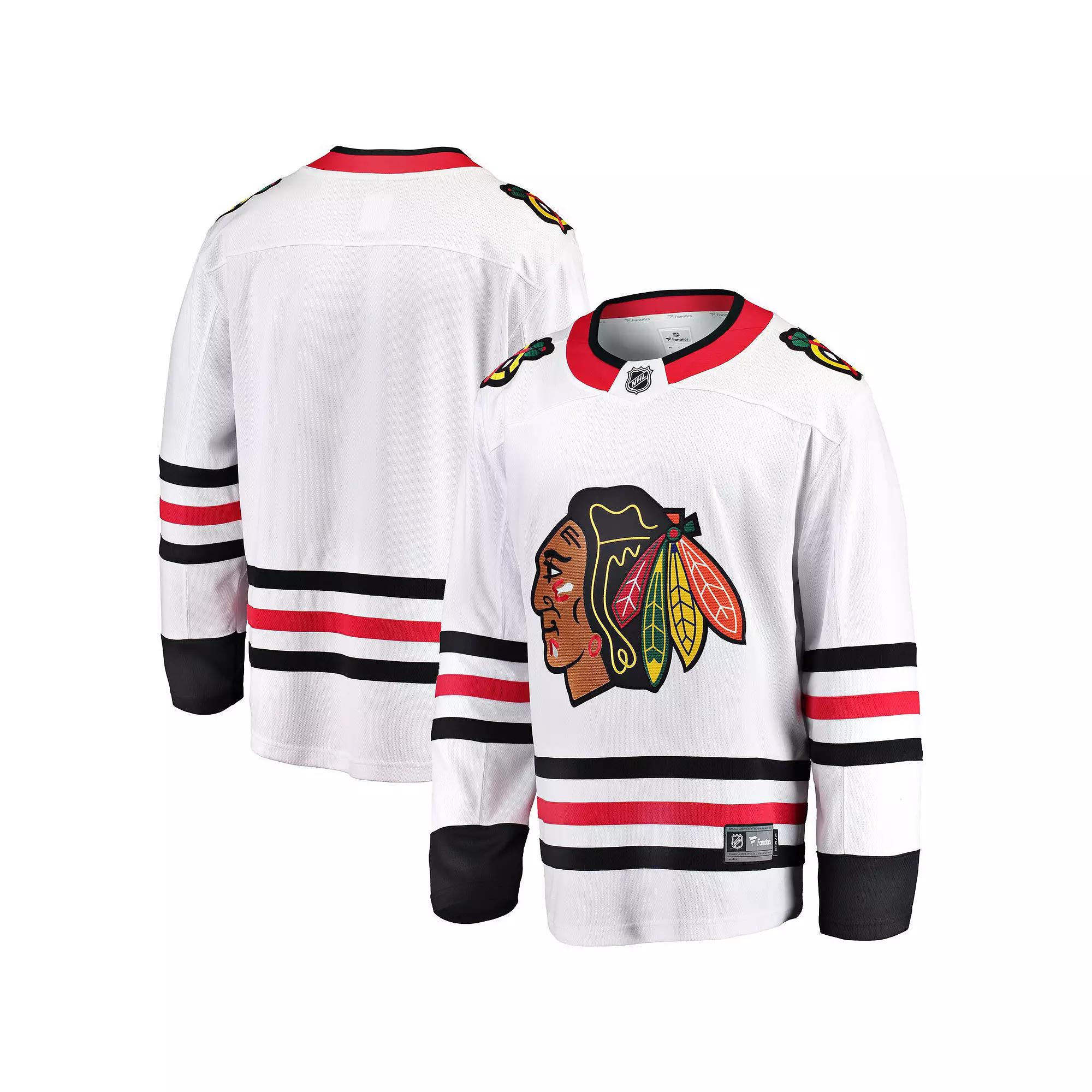 Men's Fanatics Branded White Chicago Blackhawks Breakaway Away Jersey,  Product Image