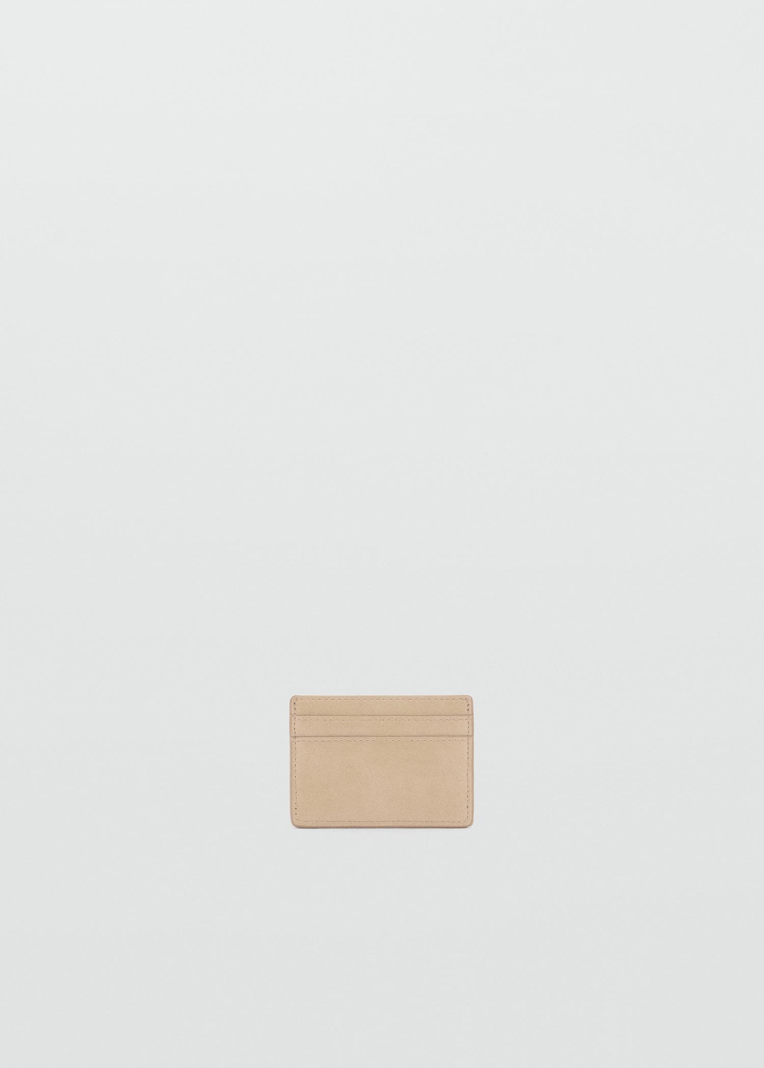 Leather-effect card holder - Women | MANGO USA Product Image