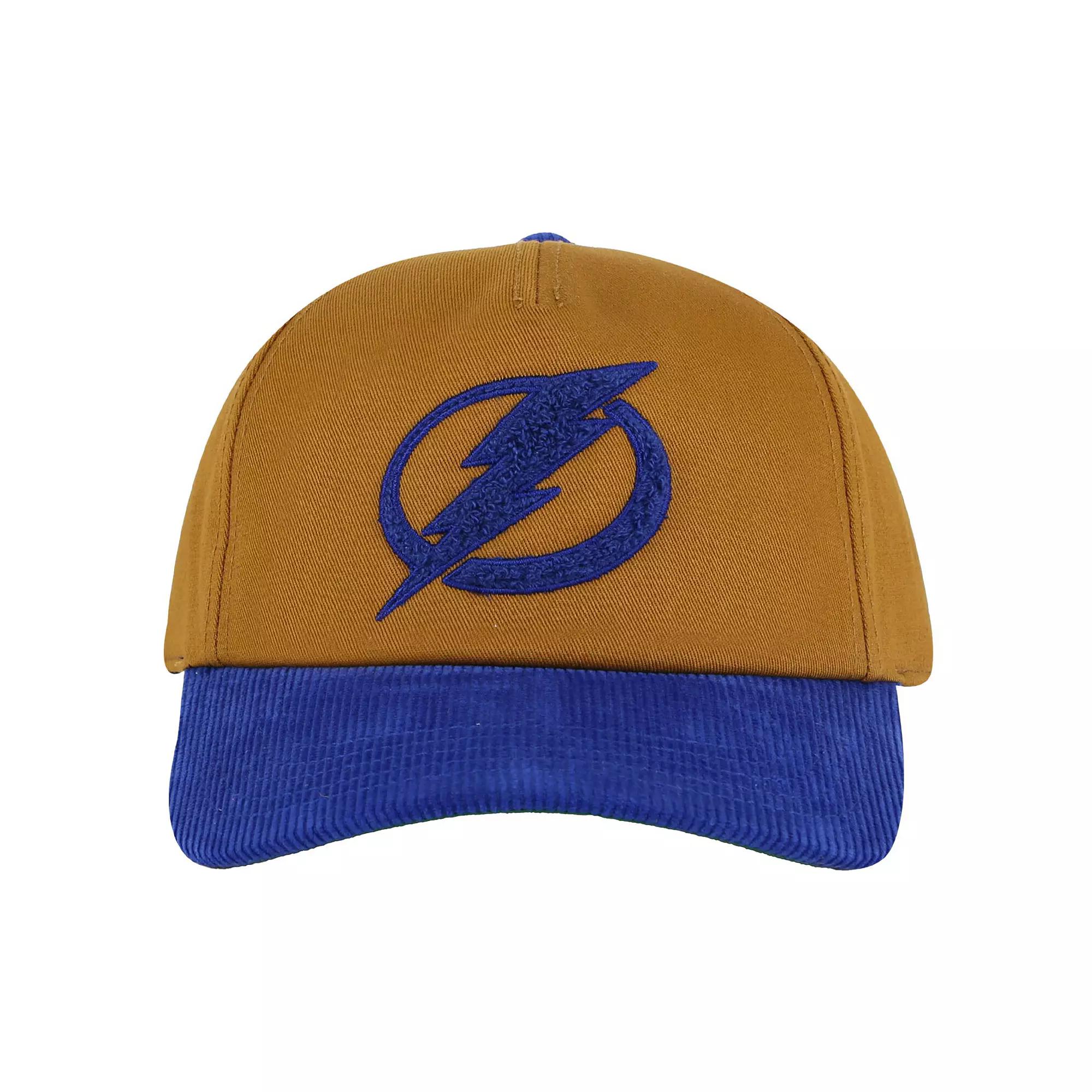 Men's American Needle  Tan/Blue Tampa Bay Lightning Burnett Adjustable Hat, Lgh Team Product Image