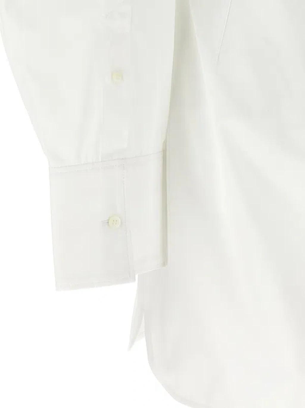 JACQUEMUS La Casaco Long Sleeve Cotton Shirtdress In White Product Image