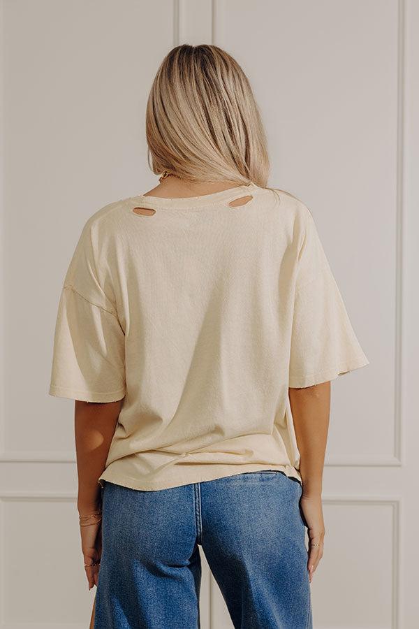 Homards Au Printemps Distressed Oversize Graphic Tee Product Image