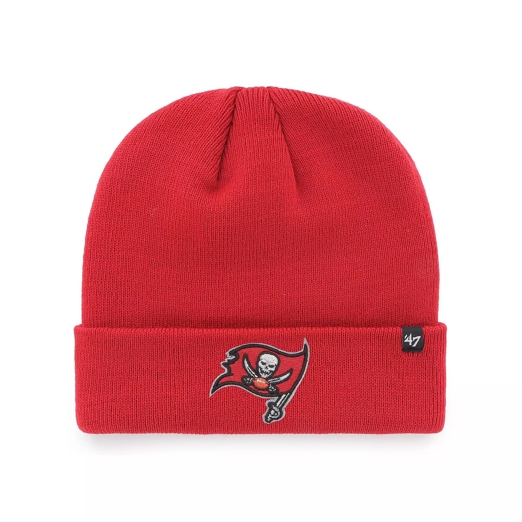 Men's '47 Red Tampa Bay Buccaneers Secondary Basic Cuffed Knit Hat Product Image
