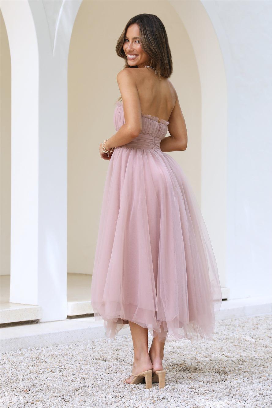 VIP Mood Midi Dress  Pink Product Image