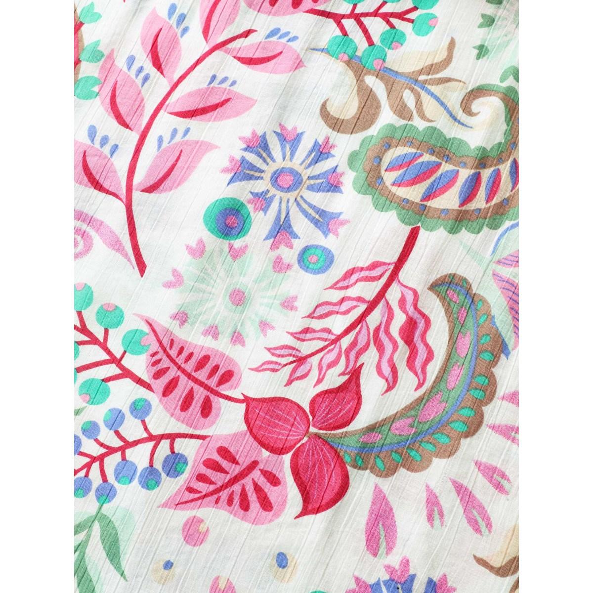 Plus Size Backless Bow Paisley Print Cami Midi Dress Multicolor Women Boho Tie knot Non Sleeveless Curvy BloomChic 18-20/2X Product Image