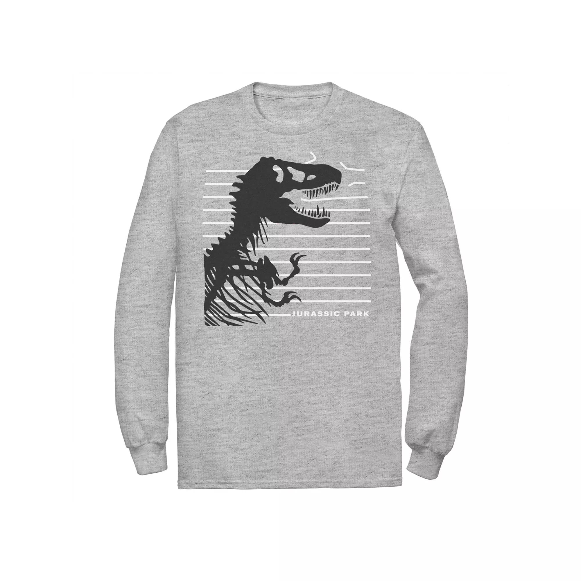 Men's Jurassic Park T-Rex Skeleton Fence Breakthrough Tee,  Product Image