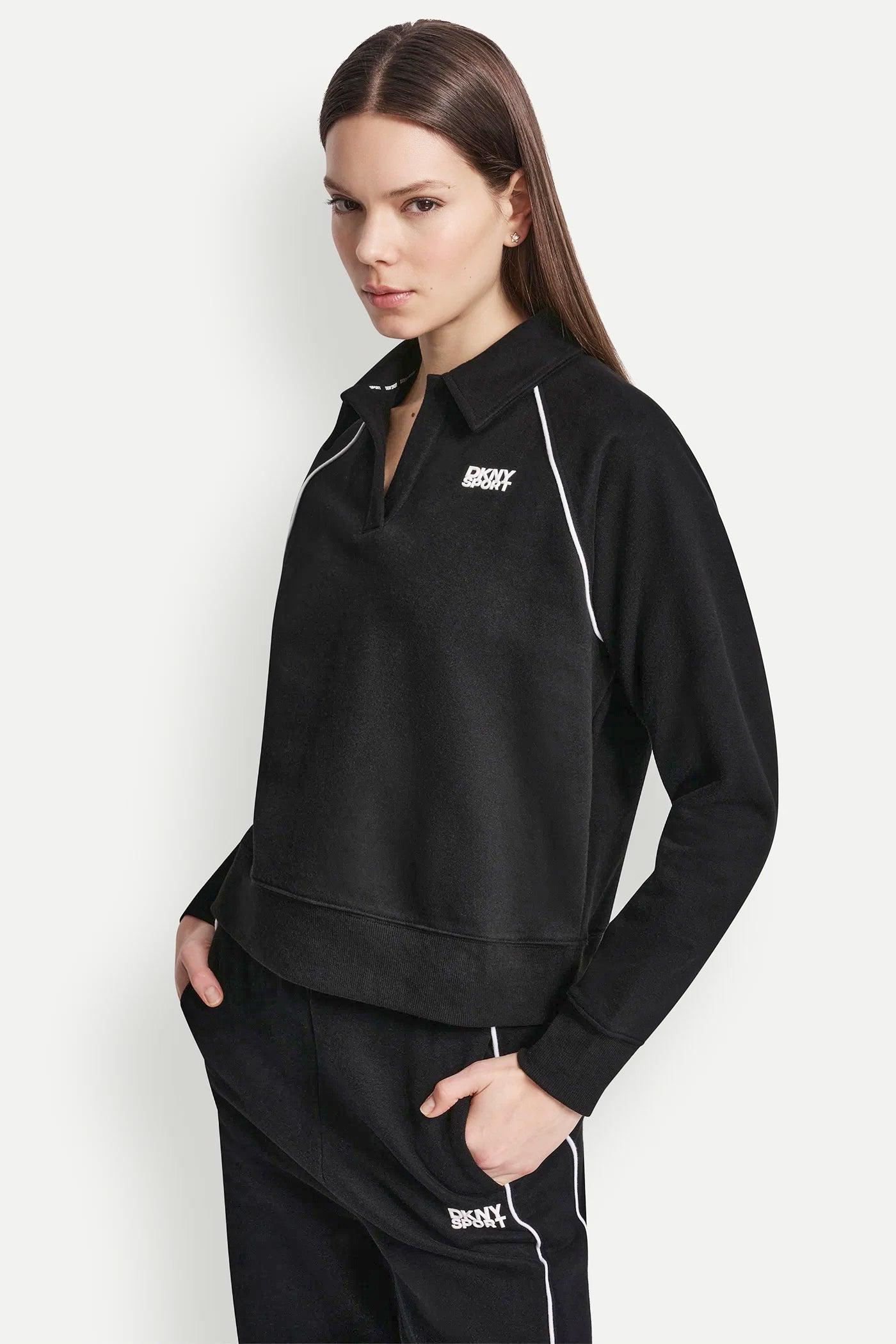 PIPED LOGO POLO SWEATSHIRT Product Image