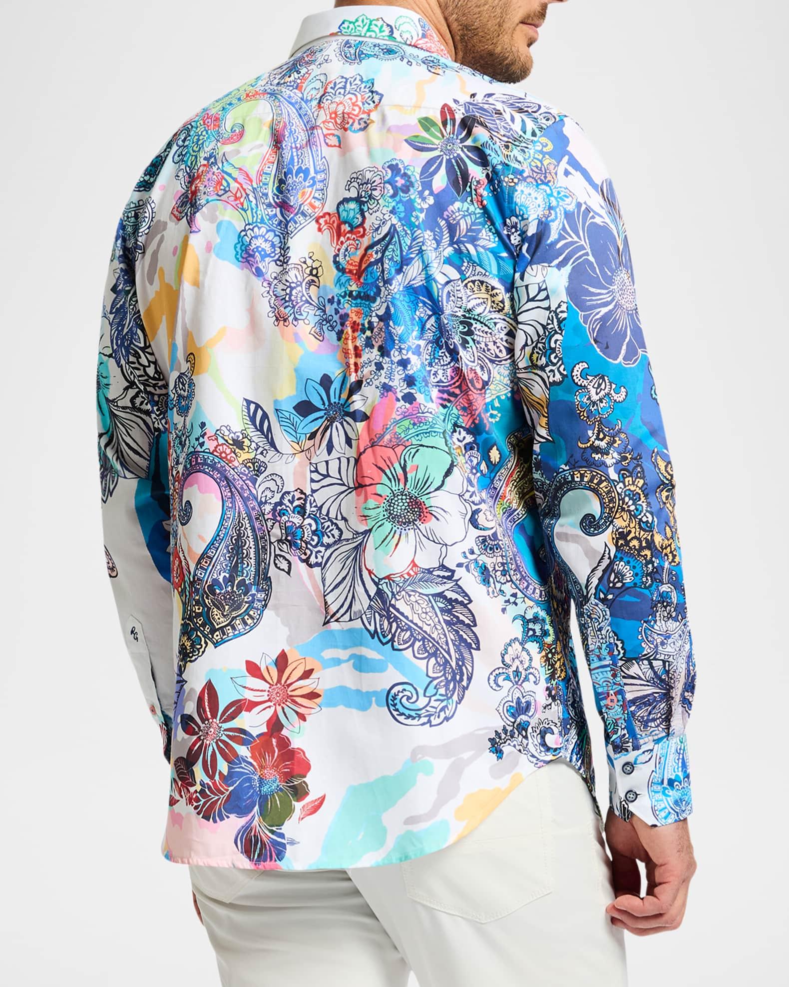 Men's Branca Cotton Paisley Sport Shirt Product Image