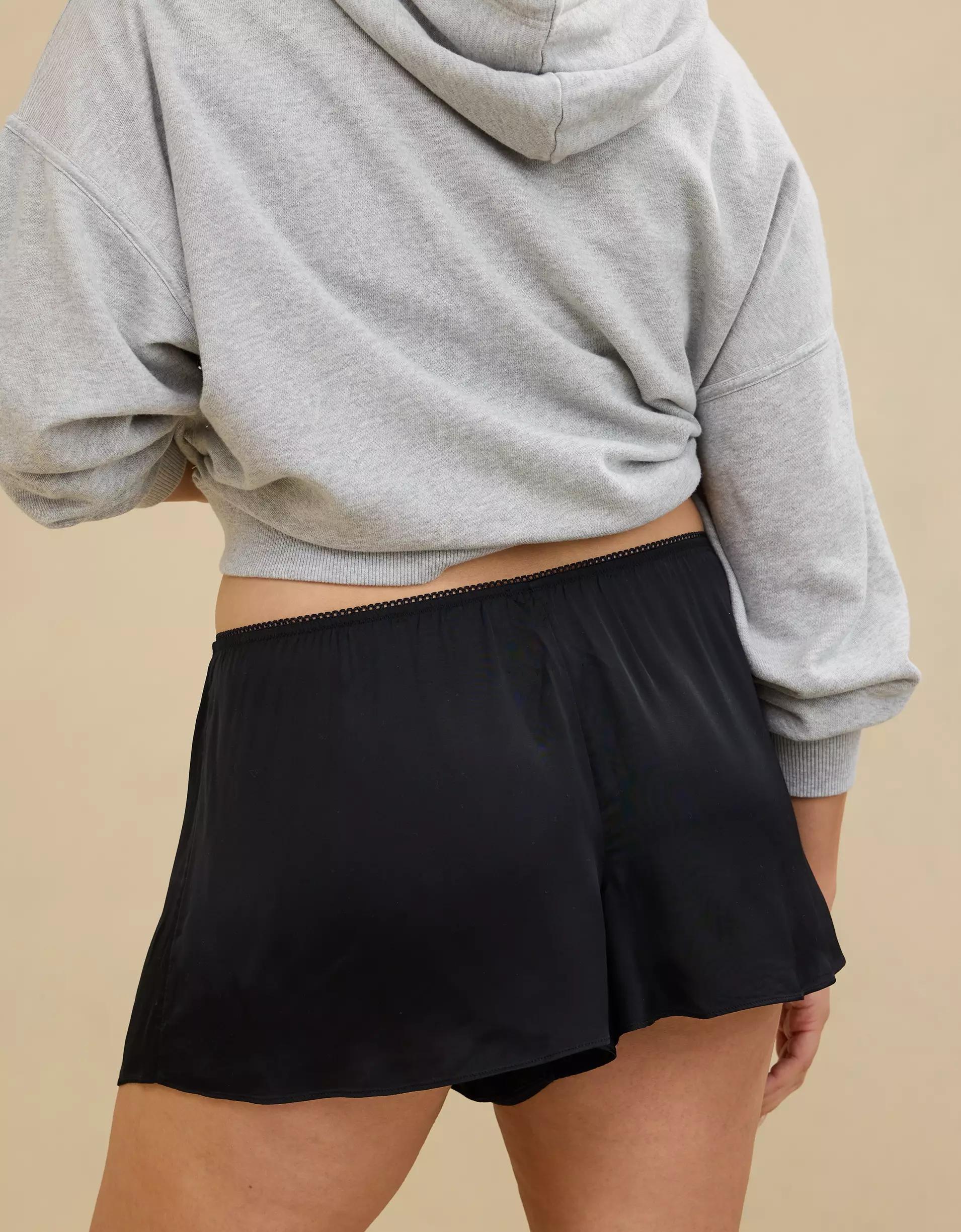 Aerie Off-Duty Satin Flirty Boxer Product Image