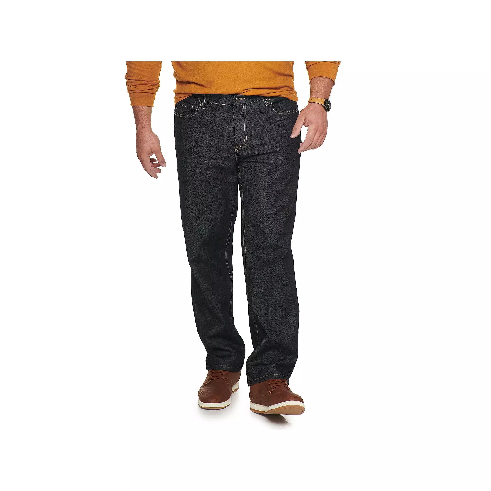 Big & Tall Sonoma Goods For Life® Relaxed-Fit Jeans, Men's, Size: 32X38, Dark Rinse Product Image