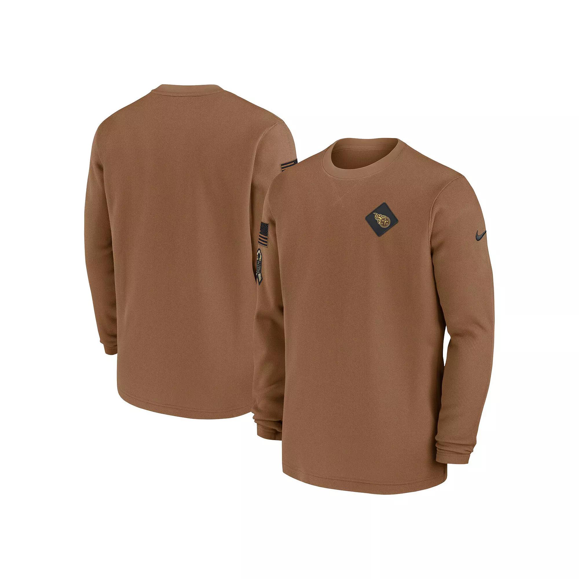 Men's Nike Brown Los Angeles Rams Salute to Service Pullover Sweatshirt, Size: Small Product Image