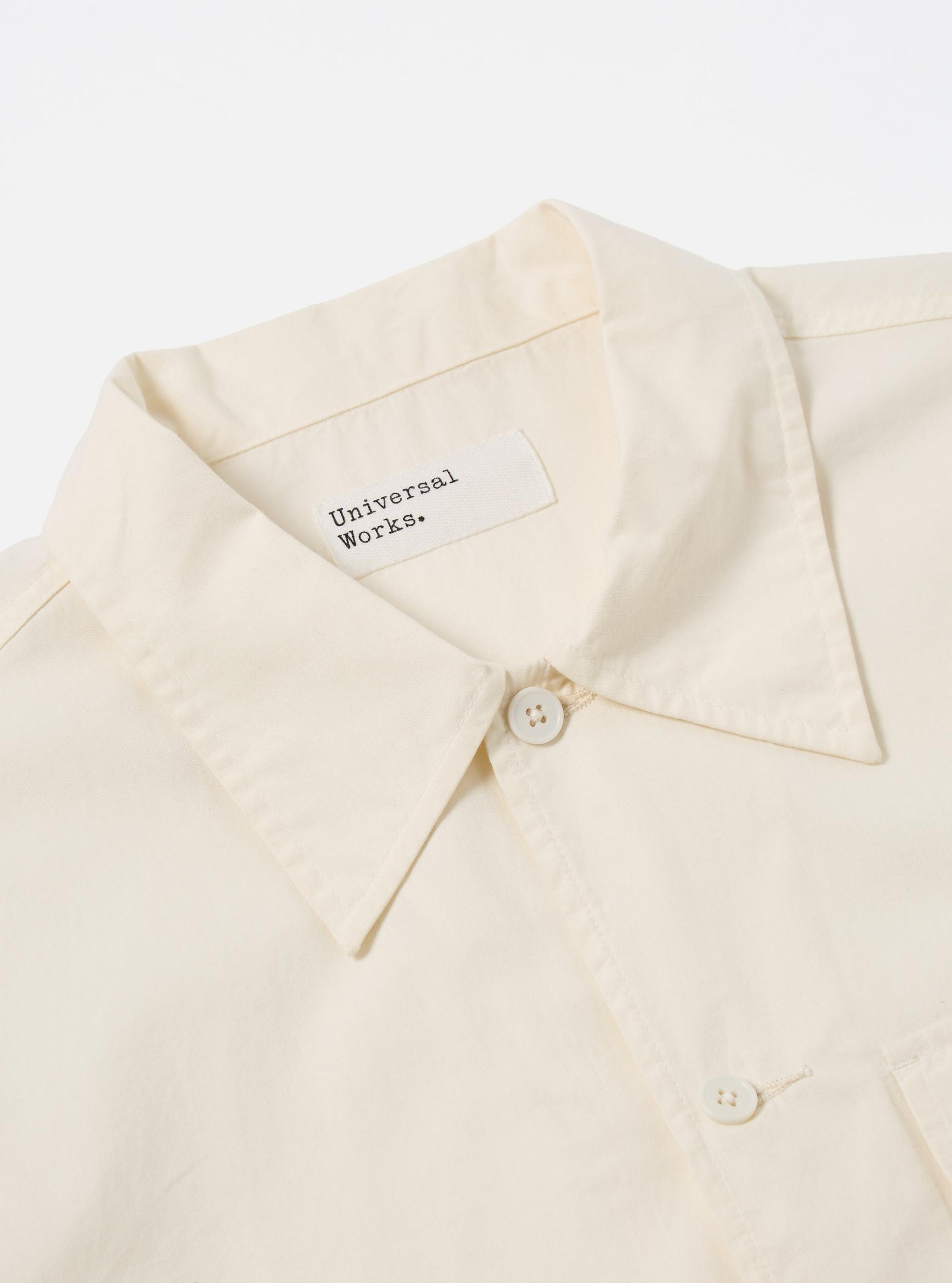 Flower Mountain x Universal Works Ecru Broadcloth Cruiser Shirt Product Image