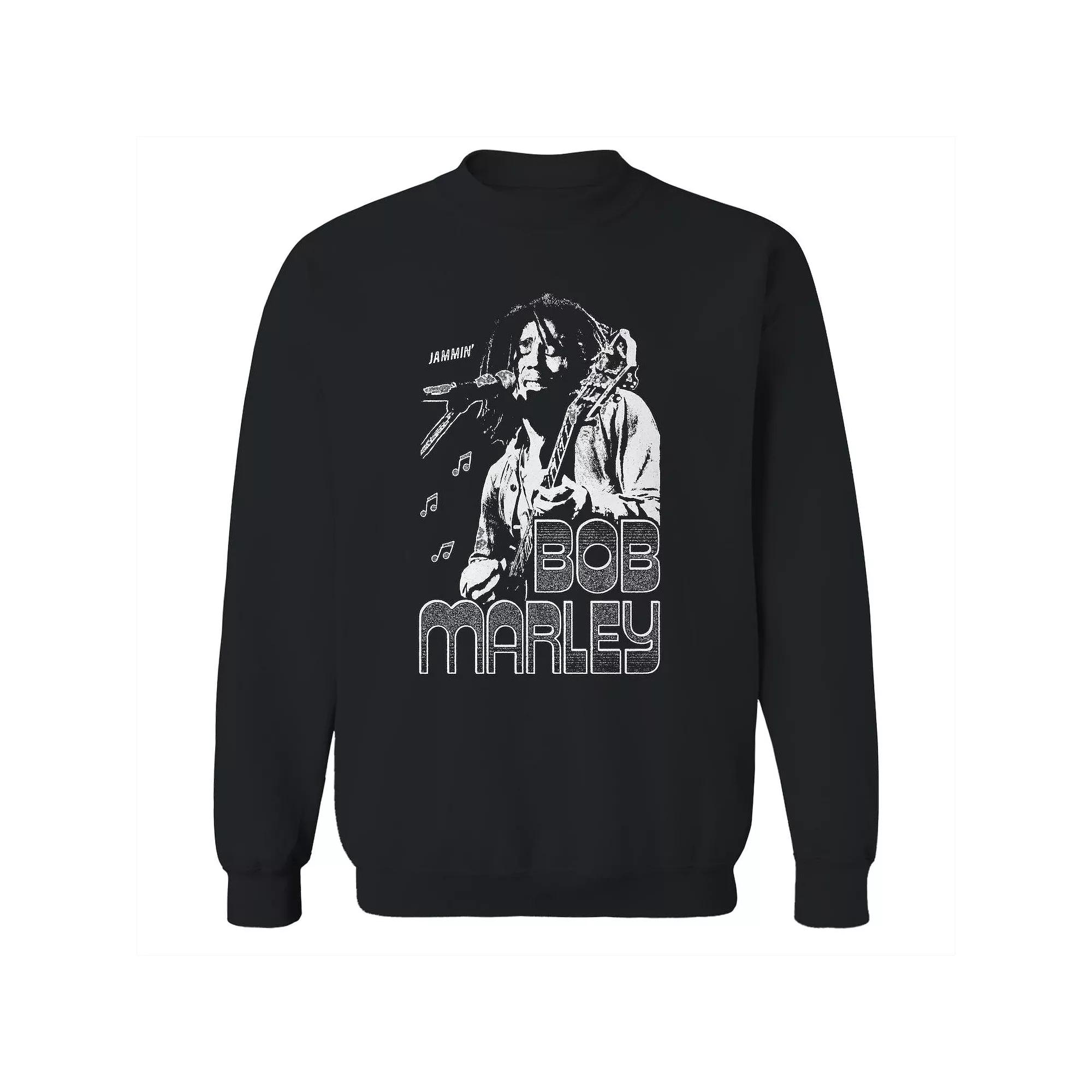 Junior's Bob Marley Bob Marley Jammin Graphic Fleece Sweatshirt, Women's,  Product Image