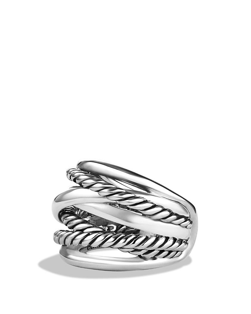 Crossover Wide Ring with Gold Product Image