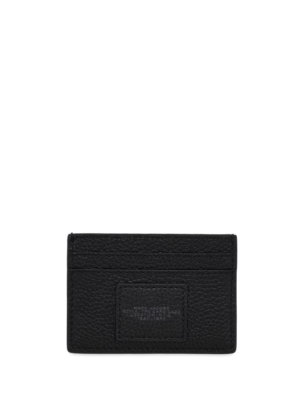 logo-print leather cardholder  Product Image